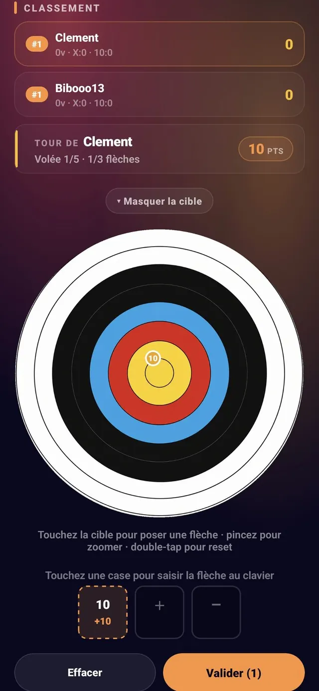 ScoreCrew — tir à l'arc — préparer la volée (2/5)