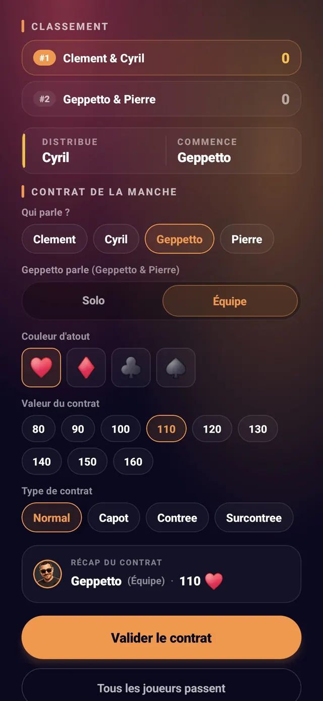 ScoreCrew — contrée — étape 2 (mode équipe)
