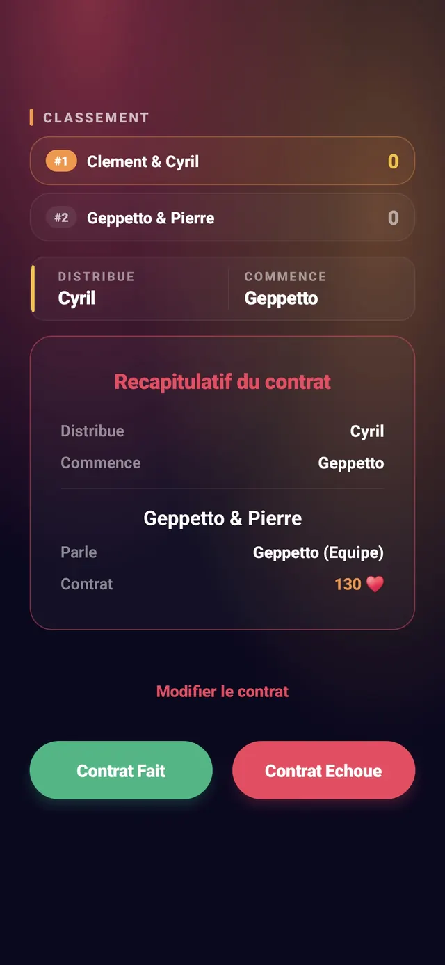 ScoreCrew — contrée — étape 3 (récap du contrat, Contrat Fait ou Échoué)