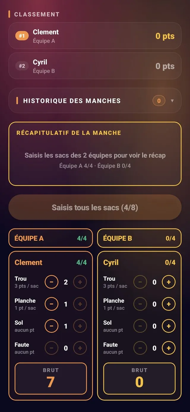 ScoreCrew — Cornhole — honneur & distribution (2/3)
