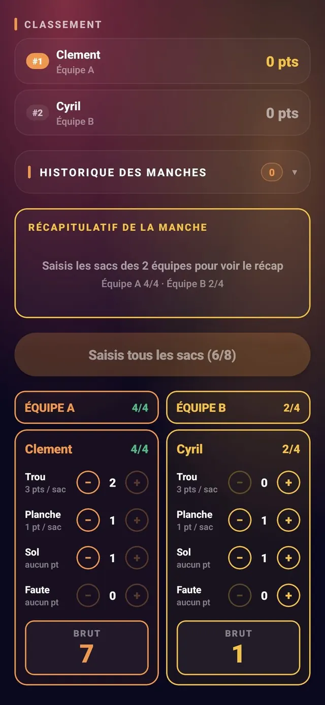 ScoreCrew — Cornhole — honneur & distribution (3/3)