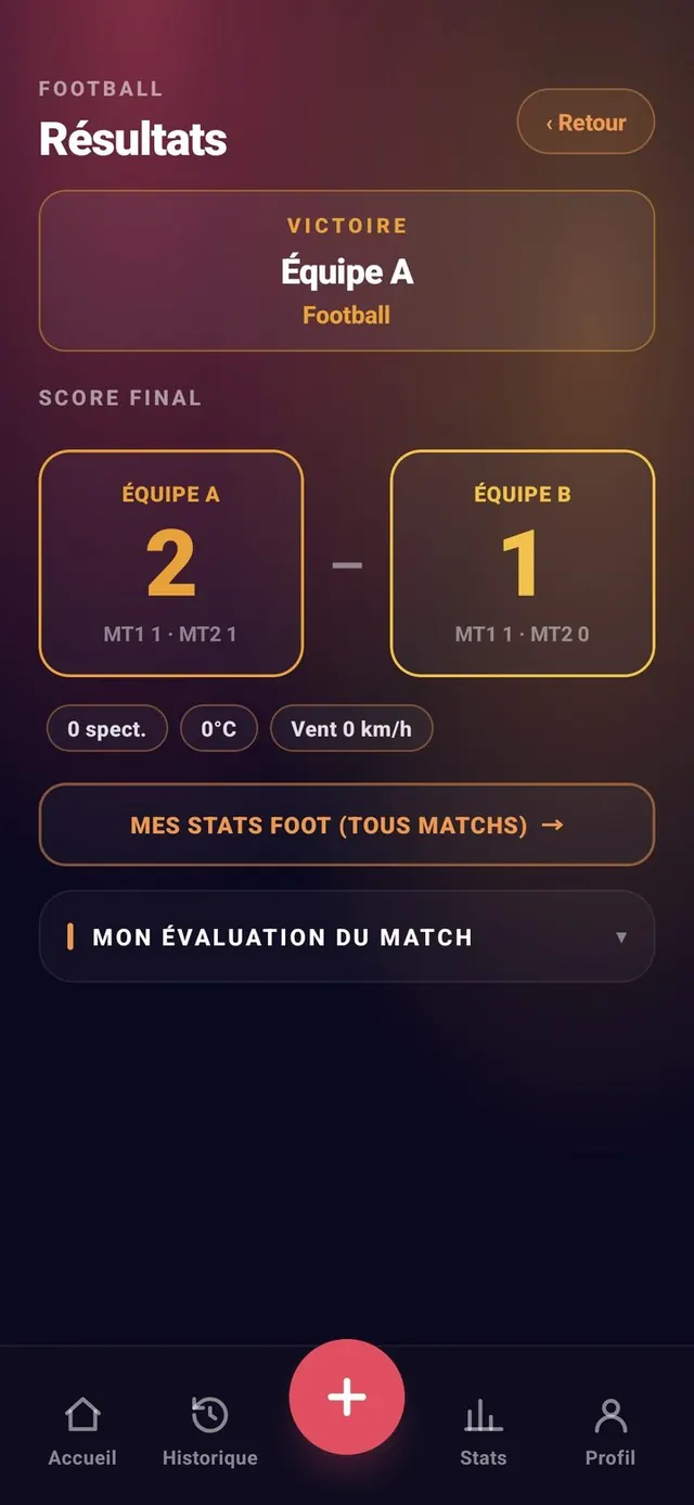 ScoreCrew — football — fin de partie & classement