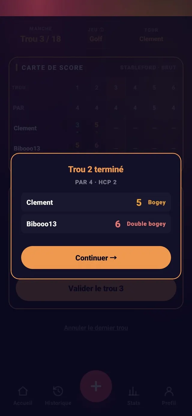 ScoreCrew — golf — saisir le score (3/3)