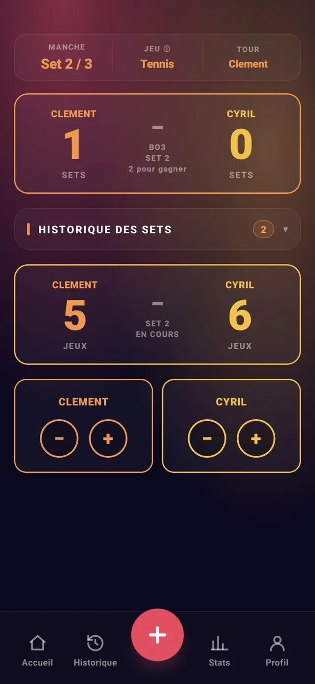 ScoreCrew — tennis — saisir un point (2/4)